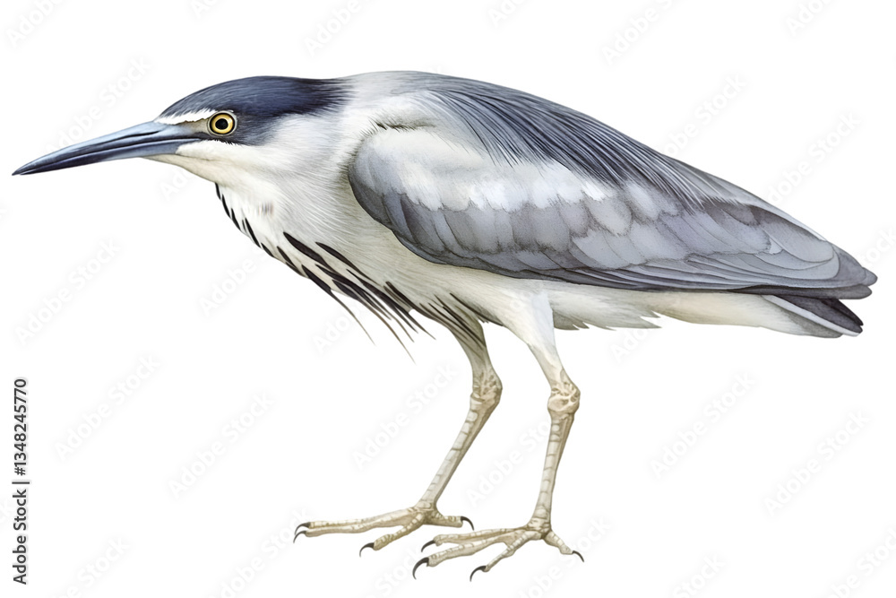 Fototapeta premium Grey Heron Profile Portrait