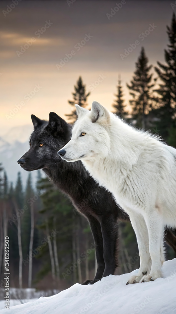 Obraz premium wolf in winter