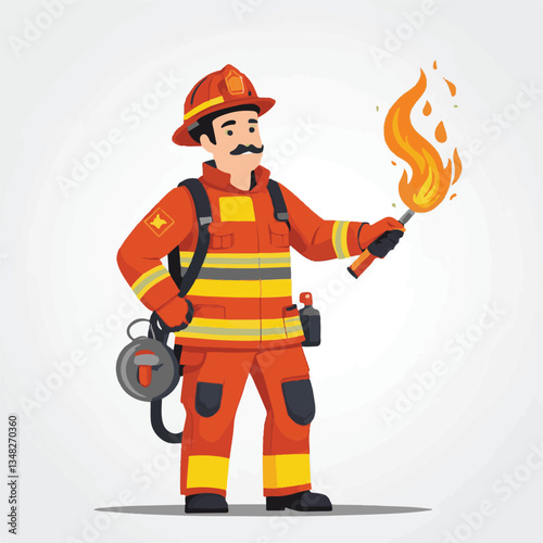 fireman, firefighter, safety, emergency, danger, man, rescue, fire, fighter, uniform, helmet, protection, background, service, red, equipment, hose, occupation, job, burn, person, work, male, hero, pr