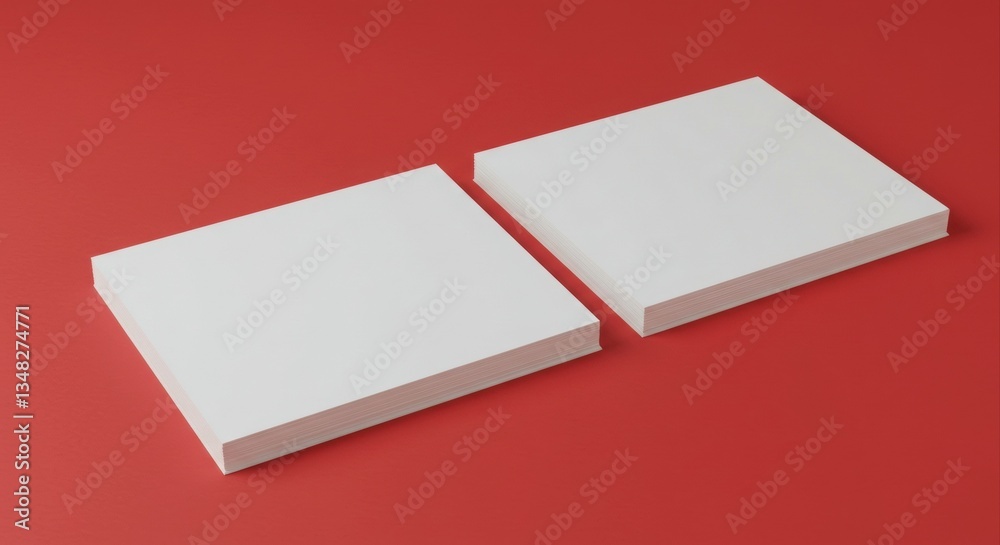 Blank white sheets for printing mockup.