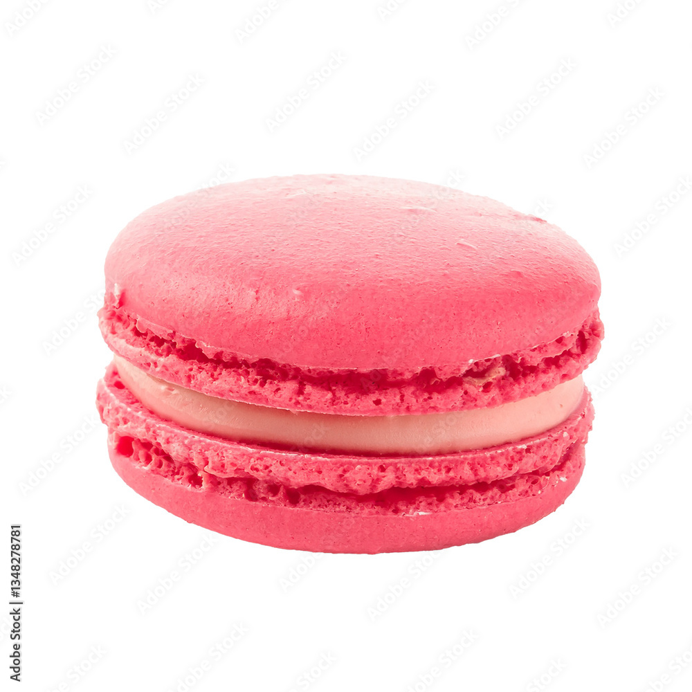 Pink Macaron on White Background Pink Macaron on White Background