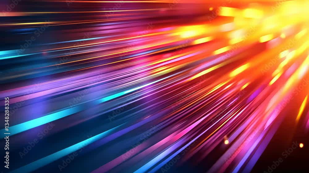 Dynamic vibrant lines converge on a brilliant burst of light Dynamic vibrant lines converge on a brilliant burst of light