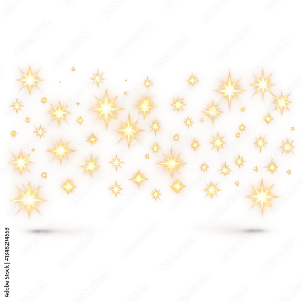 Set of Shimmering Golden Star Explosions - High-Energy Light Effects for Holiday, Luxury, and Celebration Designs Set of Shimmering Golden Star Explosions - High-Energy Light Effects for Holiday, Luxury, and Celebration Designs