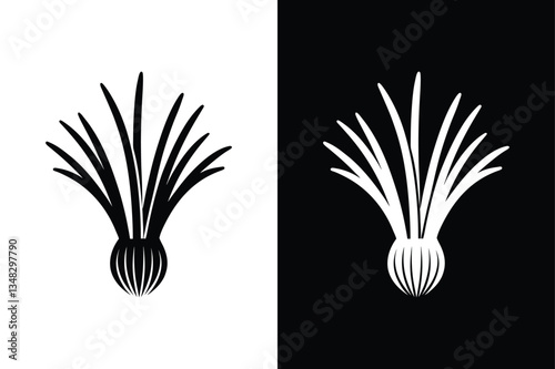 Lemongrass Vector Icon. Clean and Professional Silhouette for Branding & Packaging