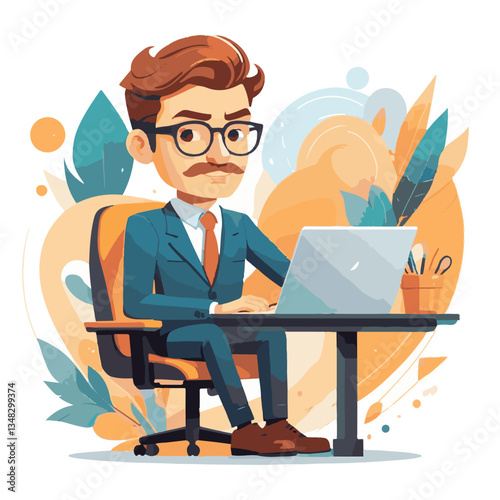 employee appreciation day, investment solution, copy space, boss, confident man, lawyer office, finance management, 40 40s, work, older adult, internet technology, satisfied person, group, middle age,