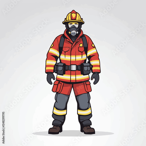 fireman, firefighter, safety, emergency, danger, man, rescue, fire, fighter, uniform, helmet, protection, background, service, red, equipment, hose, occupation, job, burn, person, work, male, hero, pr