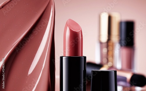 lipstick, Rose lipstick, makeup display, studio shot