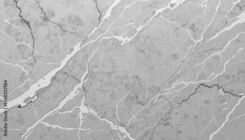 Naklejka premium Luxury Grey Marble Texture Background Featuring Abstract Elegant Natural Stone Pattern Ideal for Premium Interior Decoration, Modern Design and Minimalist Artworks