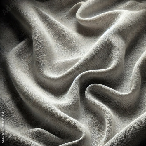 A realistic textured background resembling a piece of fabric being gently draped and slightly wrinkled. The fabric has soft folds and natural creases