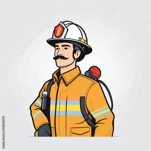 fireman, firefighter, safety, emergency, danger, man, rescue, fire, fighter, uniform, helmet, protection, background, service, red, equipment, hose, occupation, job, burn, person, work, male, hero, pr