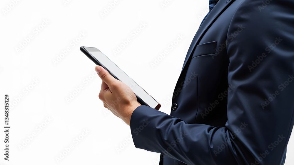 A smartphone being held in a professional setting, blank screen ready for input. A smartphone being held in a professional setting, blank screen ready for input.