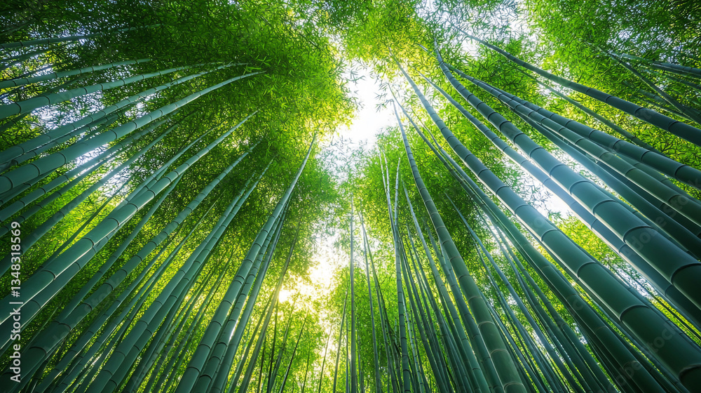 The Bamboo Forest Radiates a Peaceful and Enchanting Ambiance – Towering Bamboo Stalks Form a Serene The Bamboo Forest Radiates a Peaceful and Enchanting Ambiance – Towering Bamboo Stalks Form a Serene