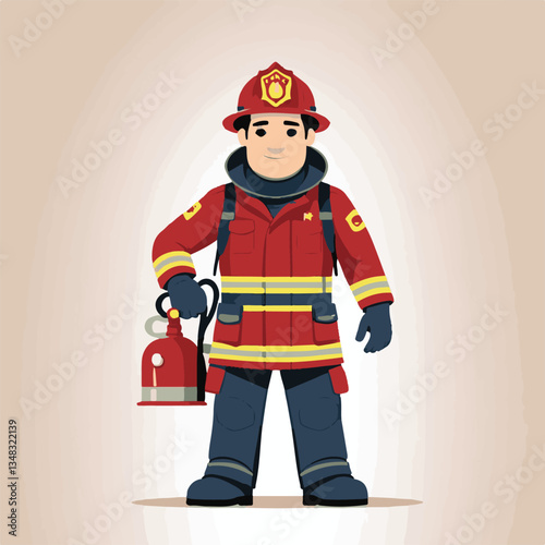 fireman, firefighter, safety, emergency, danger, man, rescue, fire, fighter, uniform, helmet, protection, background, service, red, equipment, hose, occupation, job, burn, person, work, male, hero, pr