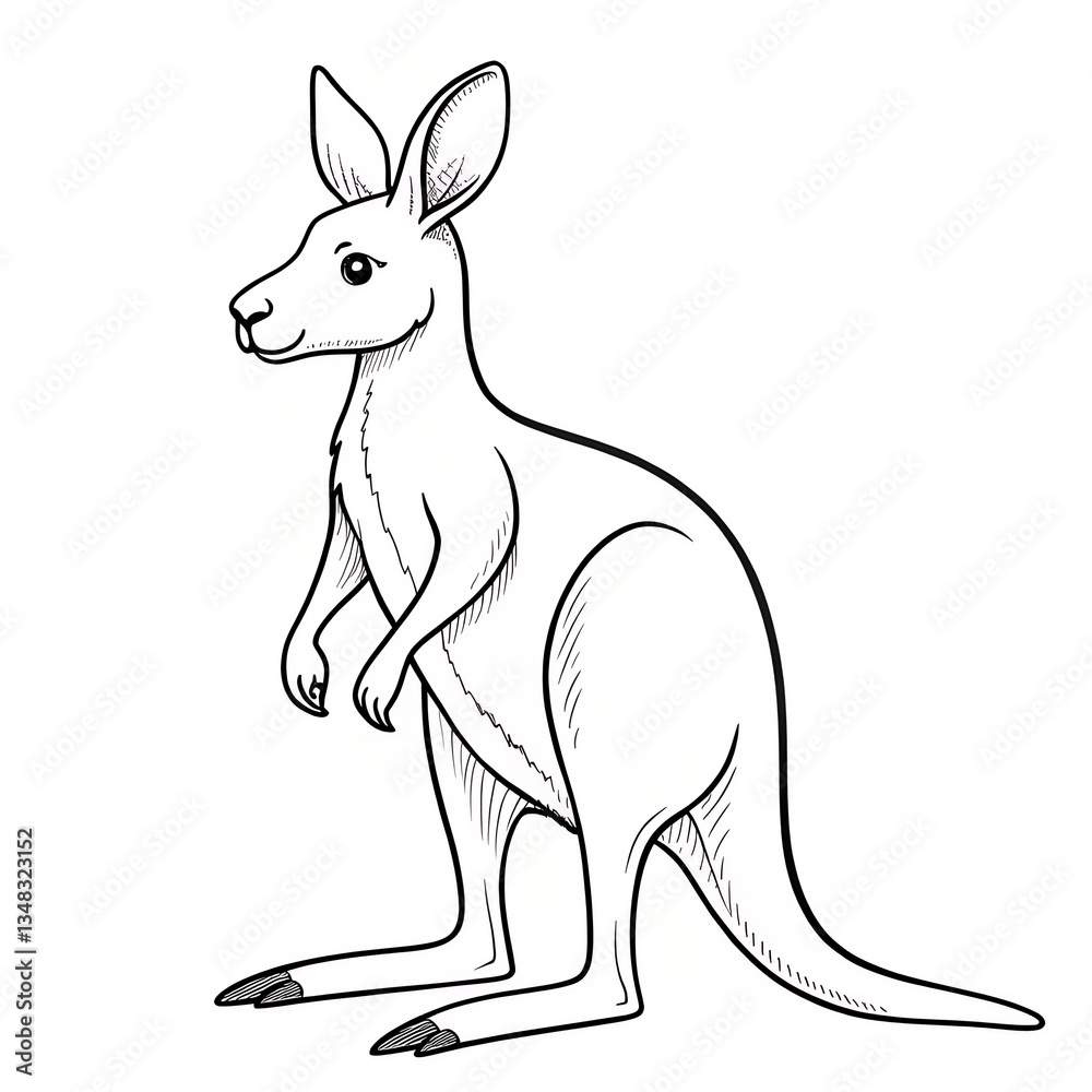 Fototapeta premium kangaroo with baby