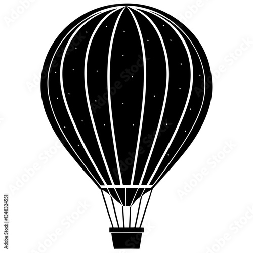 hot air balloon vector illustration