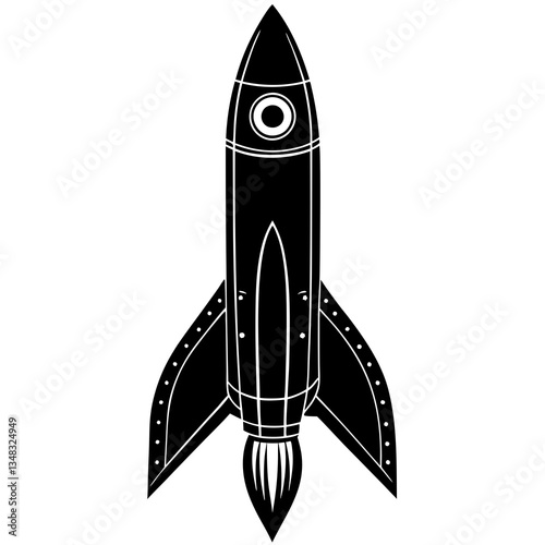 Fototapeta Naklejka Na Ścianę i Meble -  space rocket vector illustration