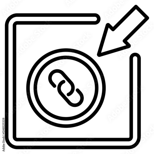 Internal Linking Outline Icon