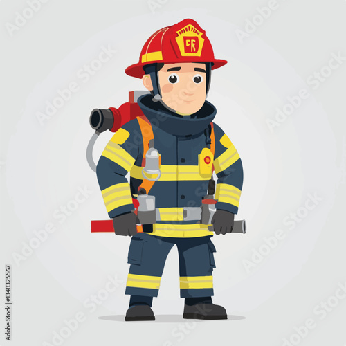 fireman, firefighter, safety, emergency, danger, man, rescue, fire, fighter, uniform, helmet, protection, background, service, red, equipment, hose, occupation, job, burn, person, work, male, hero, pr
