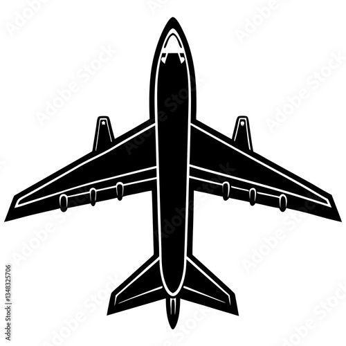 vector illustration of a airplane