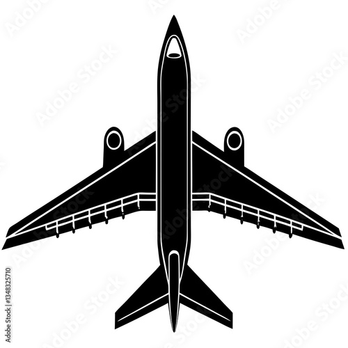 vector illustration of a airplane