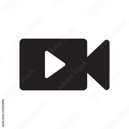 video camera with play button