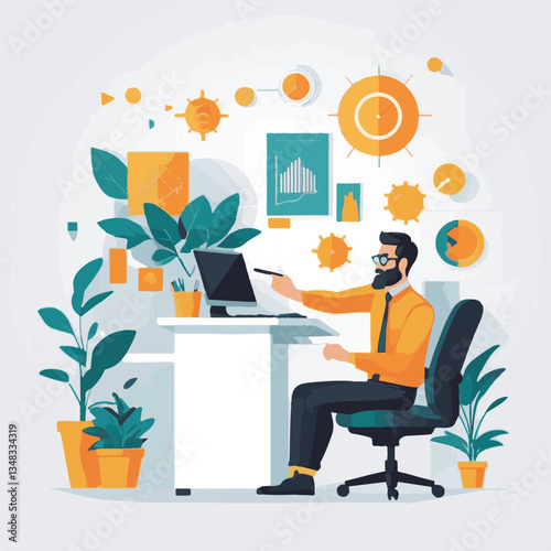 employee appreciation day, investment solution, copy space, confident man, lawyer office, finance management, boss, 40 40s, arms crossed, team, middle age, work, company formal, elder aged, latin hisp
