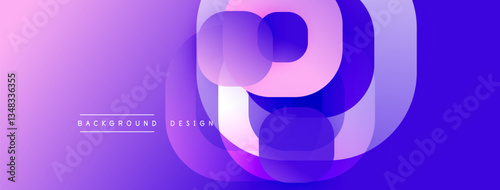 Abstract background with layered translucent gradient shapes