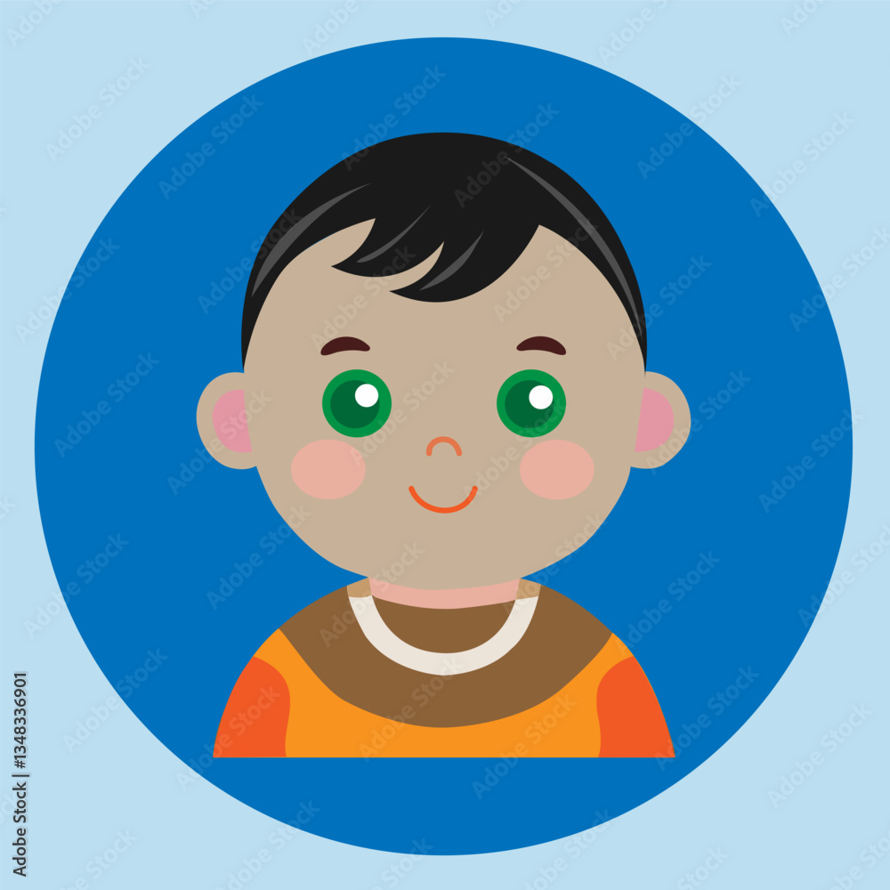 baby vector with baby image baby vector with baby image