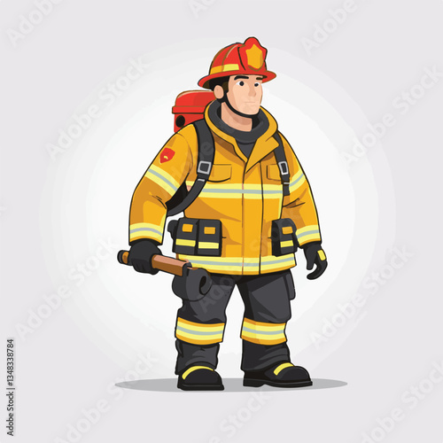 fireman, firefighter, safety, emergency, danger, man, rescue, fire, fighter, uniform, helmet, protection, background, service, red, equipment, hose, occupation, job, burn, person, work, male, hero, pr