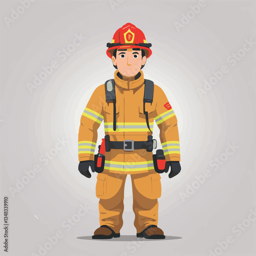 fireman, firefighter, safety, emergency, danger, man, rescue, fire, fighter, uniform, helmet, protection, background, service, red, equipment, hose, occupation, job, burn, person, work, male, hero, pr