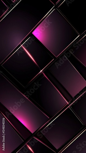 Dark Purple Geometric Abstract Design for Modern Technology Backgrounds