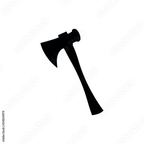 Axe icon. Simple black Axe icon on white background