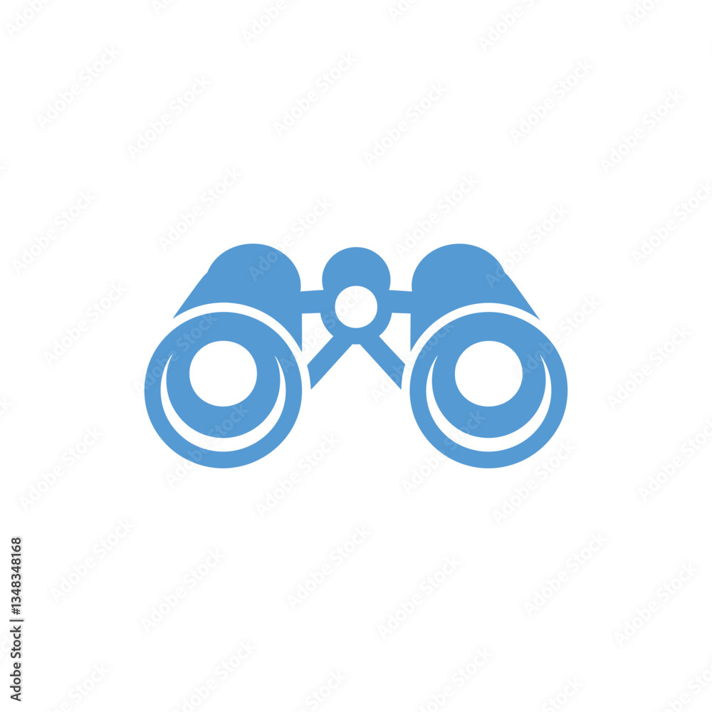 Binoculars icon on white background. Flat icon isolated on white background Binoculars icon on white background. Flat icon isolated on white background