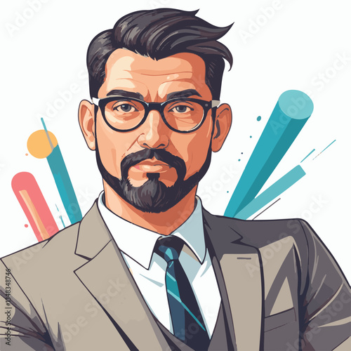 employee appreciation day, investment solution, copy space, confident man, lawyer office, finance management, boss, 40 40s, arms crossed, team, middle age, work, company formal, elder aged, latin hisp