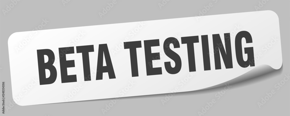 beta testing sticker. beta testing label beta testing sticker. beta testing label