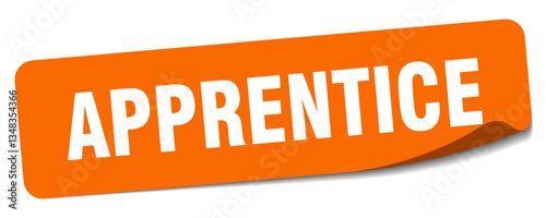 apprentice sticker. apprentice label