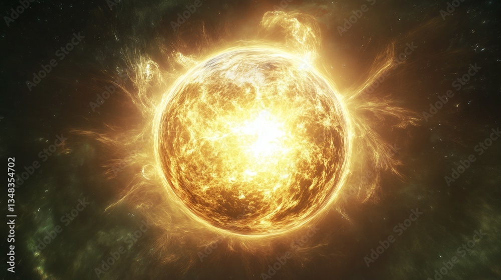 Obraz premium sun and earth