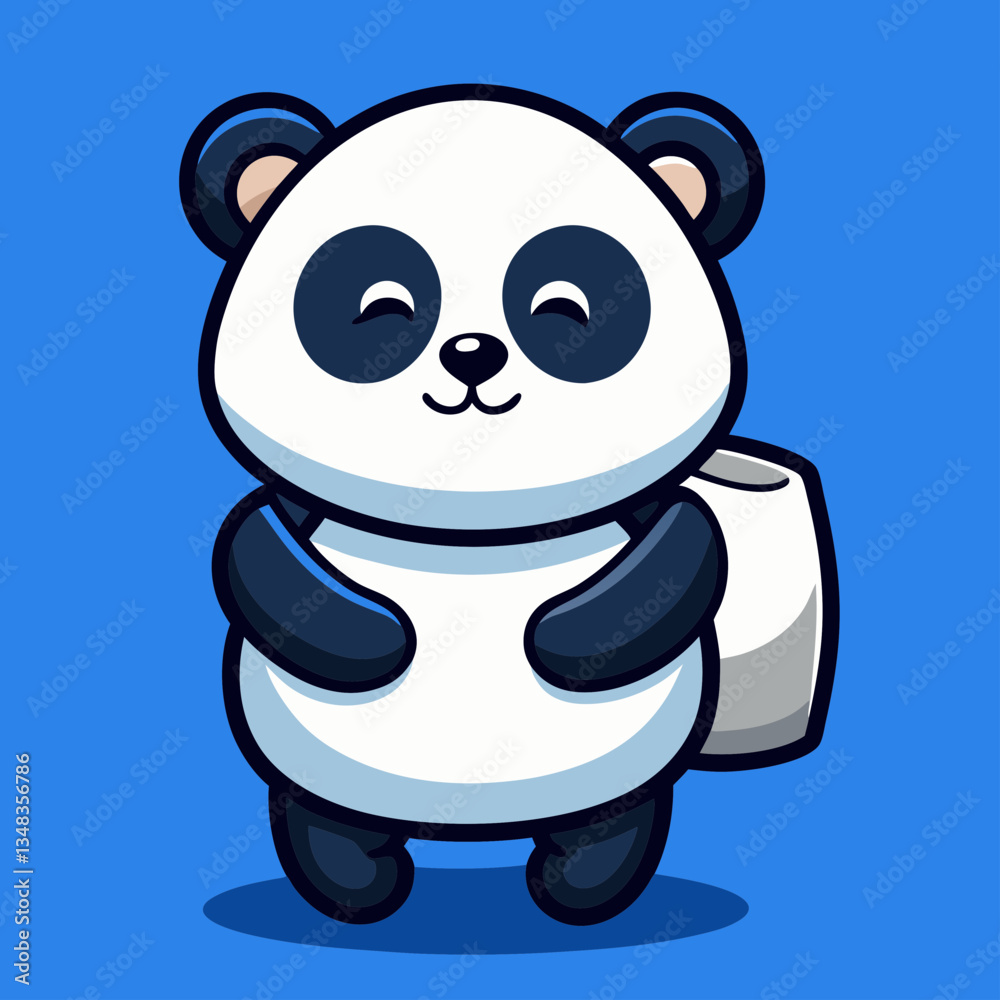 Naklejka premium lazy panda