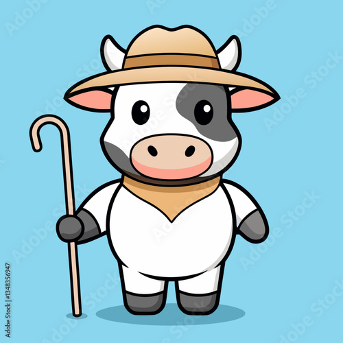 farmer cow