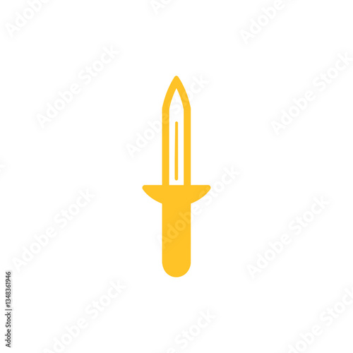 Knife icon on white background. Flat icon isolated on white background