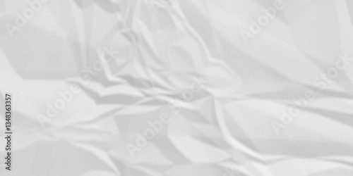 White crumpled paper background. old paper wrinkle texture pattern. cardboard wrinkled arts craft and Seamless white crumpled paper.	