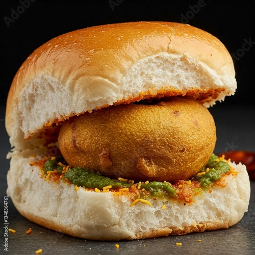 Vadapav Isolated 