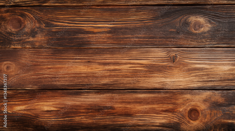 Fototapeta premium Wooden Planks with Warm Brown Texture and Natural Grain Pattern