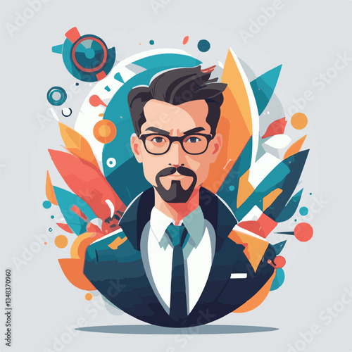 employee appreciation day, investment solution, copy space, confident man, lawyer office, finance management, boss, 40 40s, arms crossed, team, middle age, work, company formal, elder aged, latin hisp