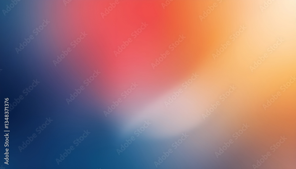 Abstract blurred gradient background with warm and cool tones