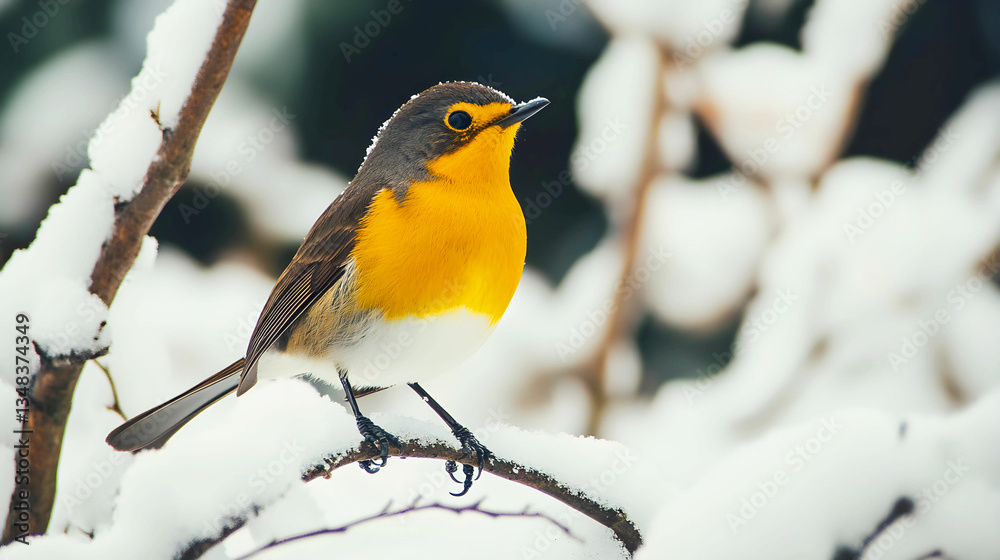 Naklejka premium Wild chickadee eating sunflower seeds