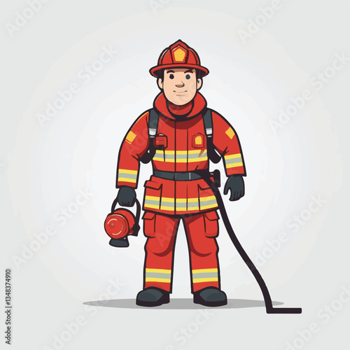 fireman, firefighter, safety, emergency, danger, man, rescue, fire, fighter, uniform, helmet, protection, background, service, red, equipment, hose, occupation, job, burn, person, work, male, hero, pr
