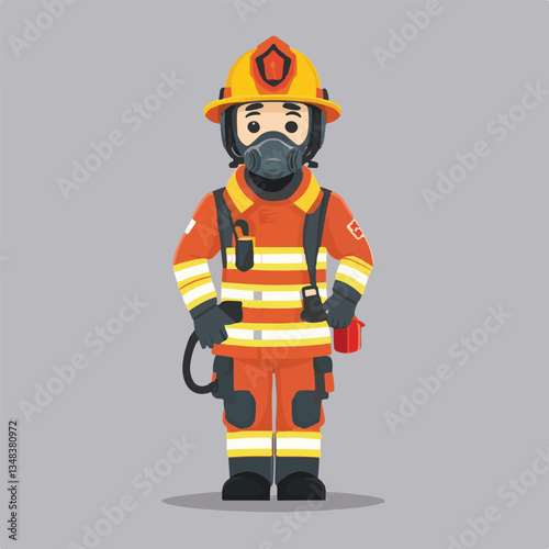 fireman, firefighter, safety, emergency, danger, man, rescue, fire, fighter, uniform, helmet, protection, background, service, red, equipment, hose, occupation, job, burn, person, work, male, hero, pr