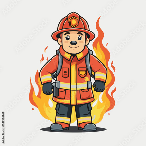 fireman, firefighter, safety, emergency, danger, man, rescue, fire, fighter, uniform, helmet, protection, background, service, red, equipment, hose, occupation, job, burn, person, work, male, hero, pr