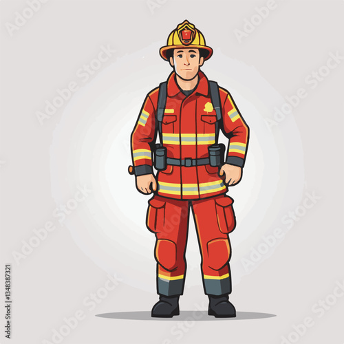 fireman, firefighter, safety, emergency, danger, man, rescue, fire, fighter, uniform, helmet, protection, background, service, red, equipment, hose, occupation, job, burn, person, work, male, hero, pr